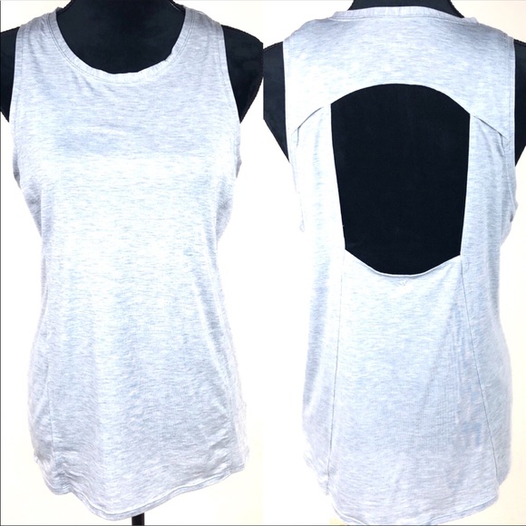 Athleta Tops - Athleta gray cut out tee
